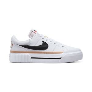 Nike White and Black Court Sneakers